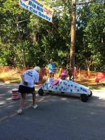 Box Cart Derby finish line