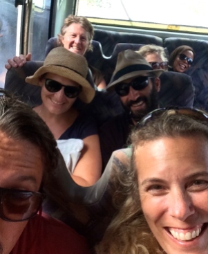 Bus trip complete with hysterical photo bomb by local